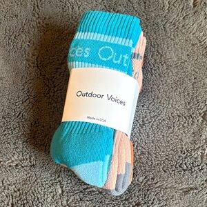 Outdoor Voices Athletic Crew Socks Sz S/M